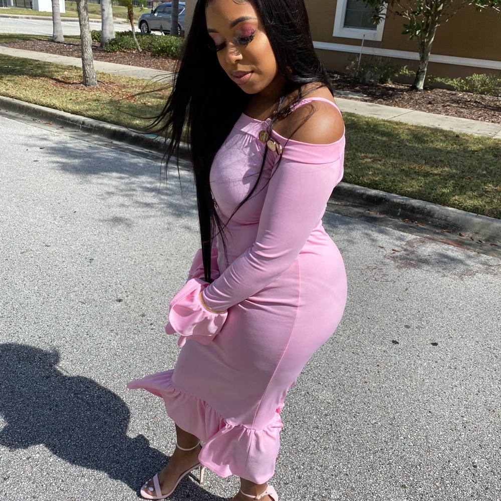 Light Pink Formal Dress - Picture 3 of 3